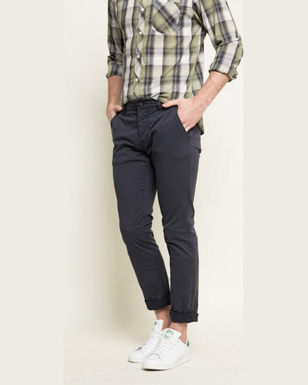 Pantaloni Broadway bleumarin