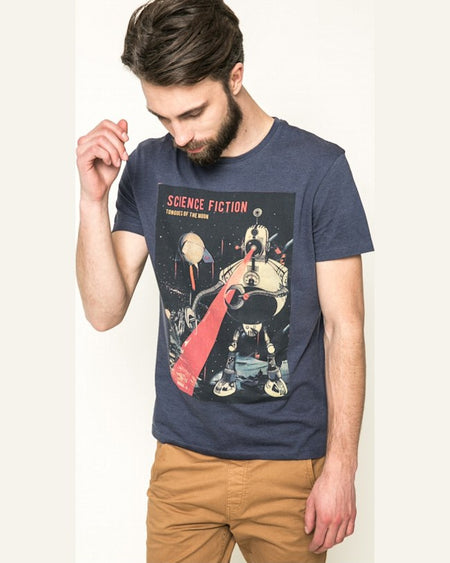 Tricou Medicine mr. robot bleumarin