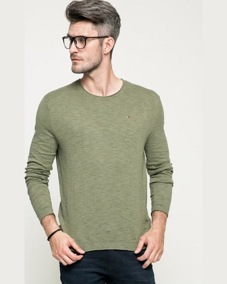 Pulover Tommy Hilfiger basic militar