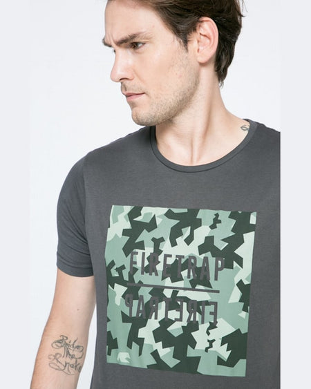 Tricou Firetrap negru cărbune