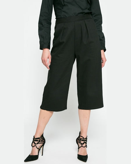 Pantaloni Vero Moda ita culotte negru