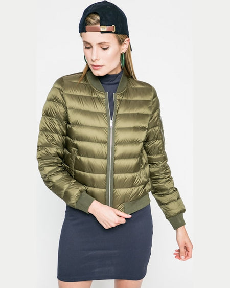 Geaca Tommy Hilfiger de puf militar