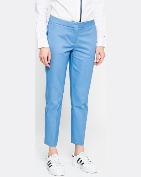 Pantaloni Tommy Hilfiger bleumarin