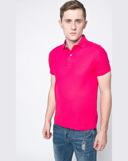 Tricou Polo Fucsia Tommy Hilfiger