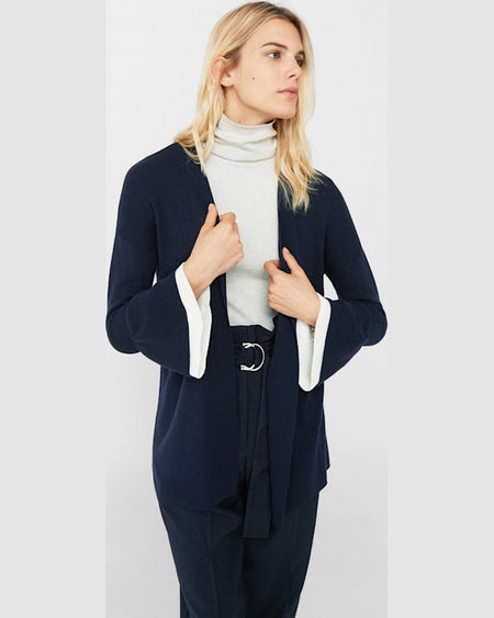 Cardigan Mango volare de culoarea grâului