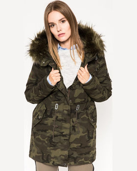 Parka Medicine hanorac grey earth multicolor