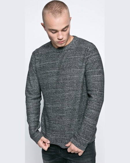 Pulover Jack and Jones negru cărbune