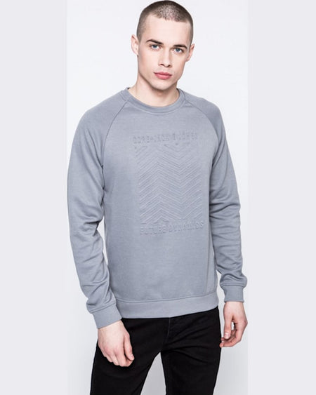 Bluza Jack and Jones gri deschis