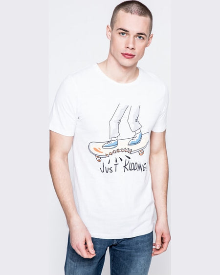 Tricou Jack and Jones hiddens alb