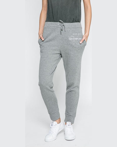 Pantaloni Calvin Klein gri deschis