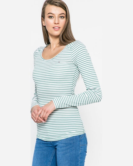 Bluza Tommy Hilfiger longsleeve verde