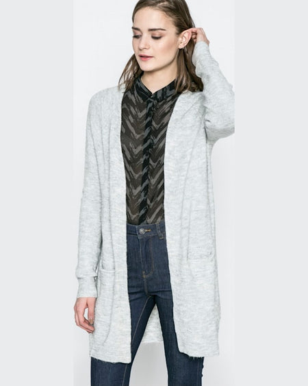 Cardigan Vero Moda pulover gri deschis