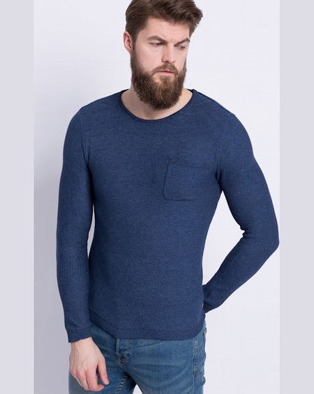 Pulover Jack and Jones bleumarin