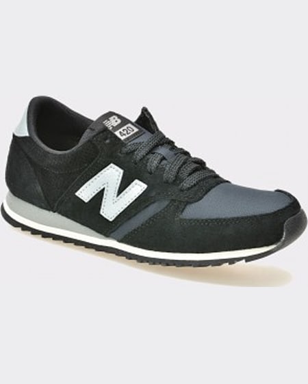 New Balance Pantofi sport negri din material textil si piele