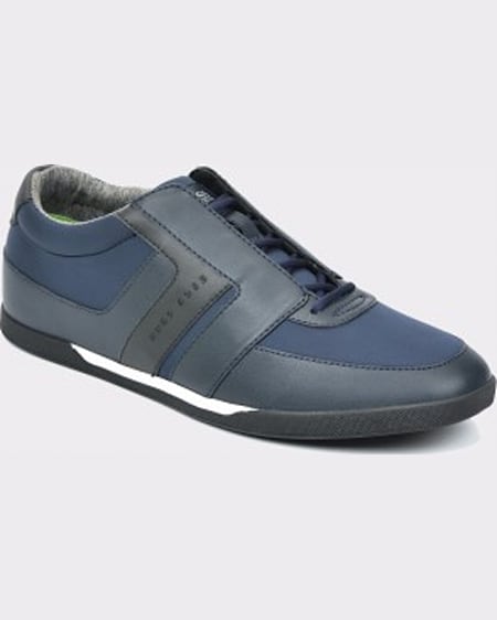 Hugo Boss Pantofi bleumarin din material textil